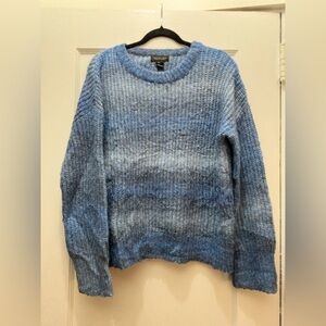 Rachel Zoe Chunky Knit Blue Ombré Sweater